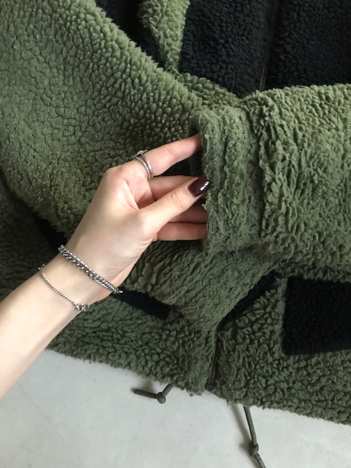 아디다스 카키 빅파이어버드 후리스 상품이미지8