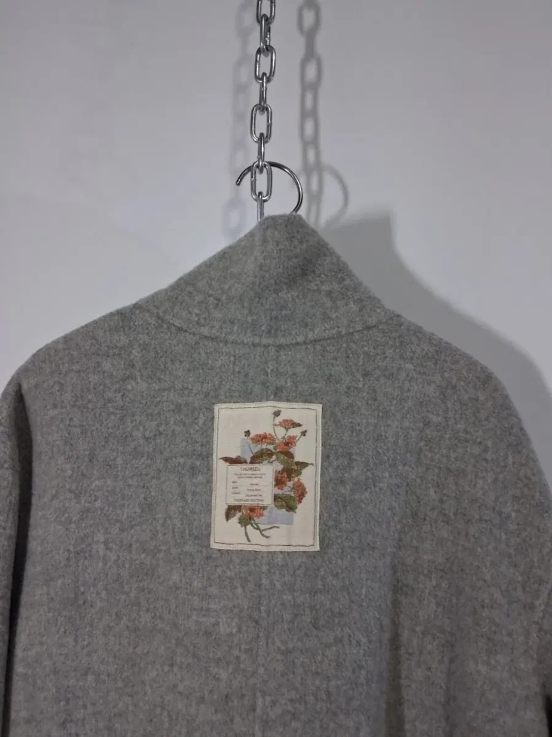 써스데이아일랜드 양면 코트 캐시미어 블렌딩 상품이미지4