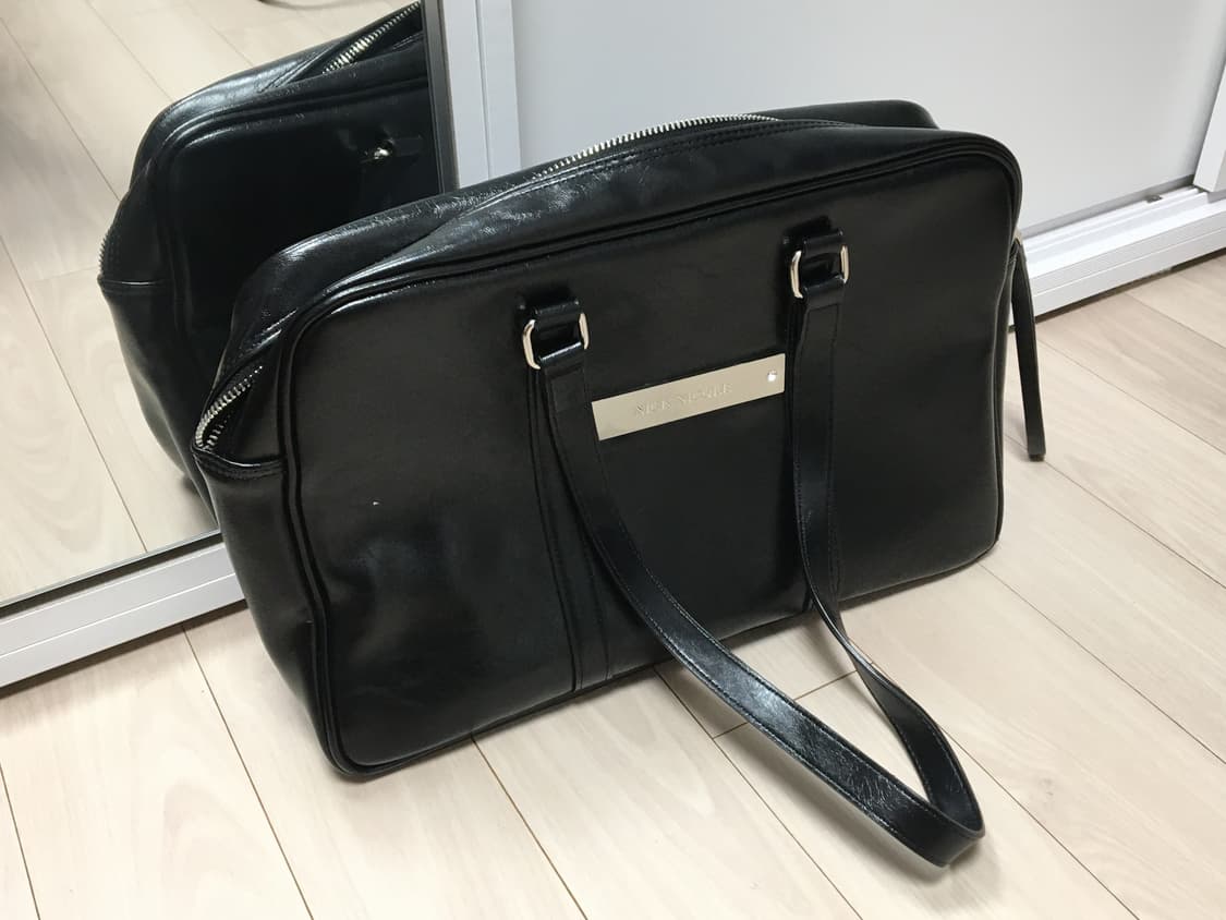 닉앤니콜 블랙 숄더백 (크리스탈 보스턴백) 상품이미지2