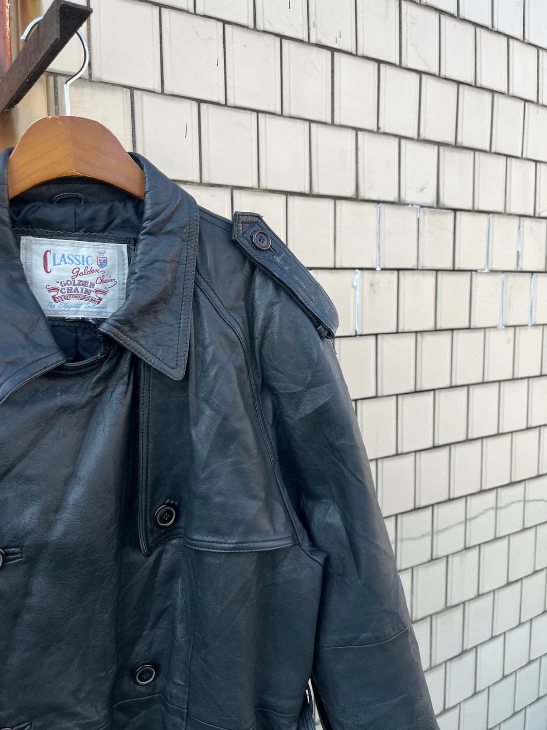 Vintage 양가죽 밀리터리 디테일 양가죽 카코트 상품이미지5