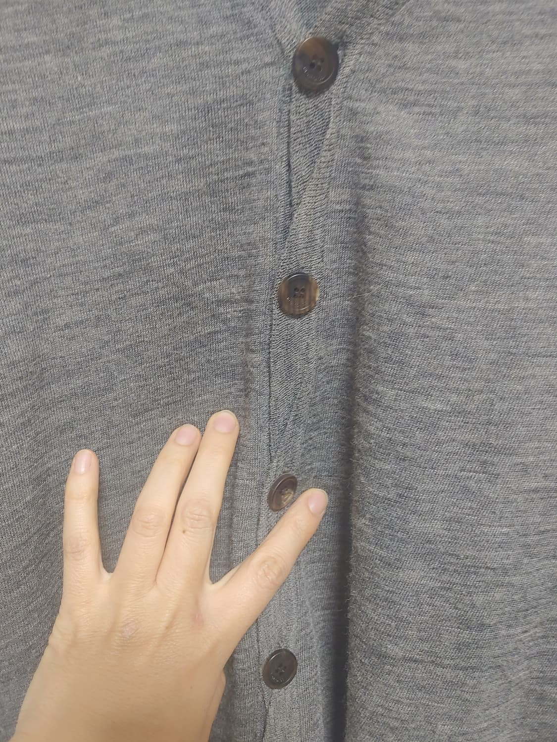 우영미  남성  얇은 브이넥  가디건-50사이즈 상품이미지6