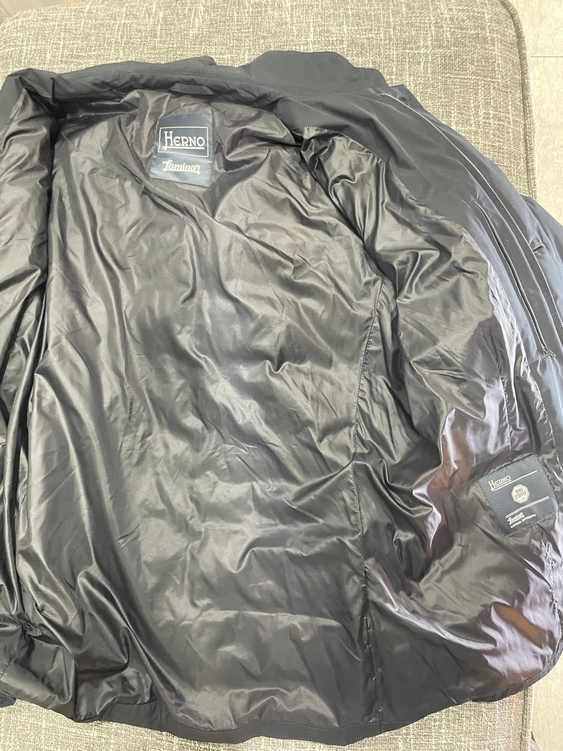 에르노 라미나르 남성 패딩 자켓 블랙 48 정품 상품이미지4