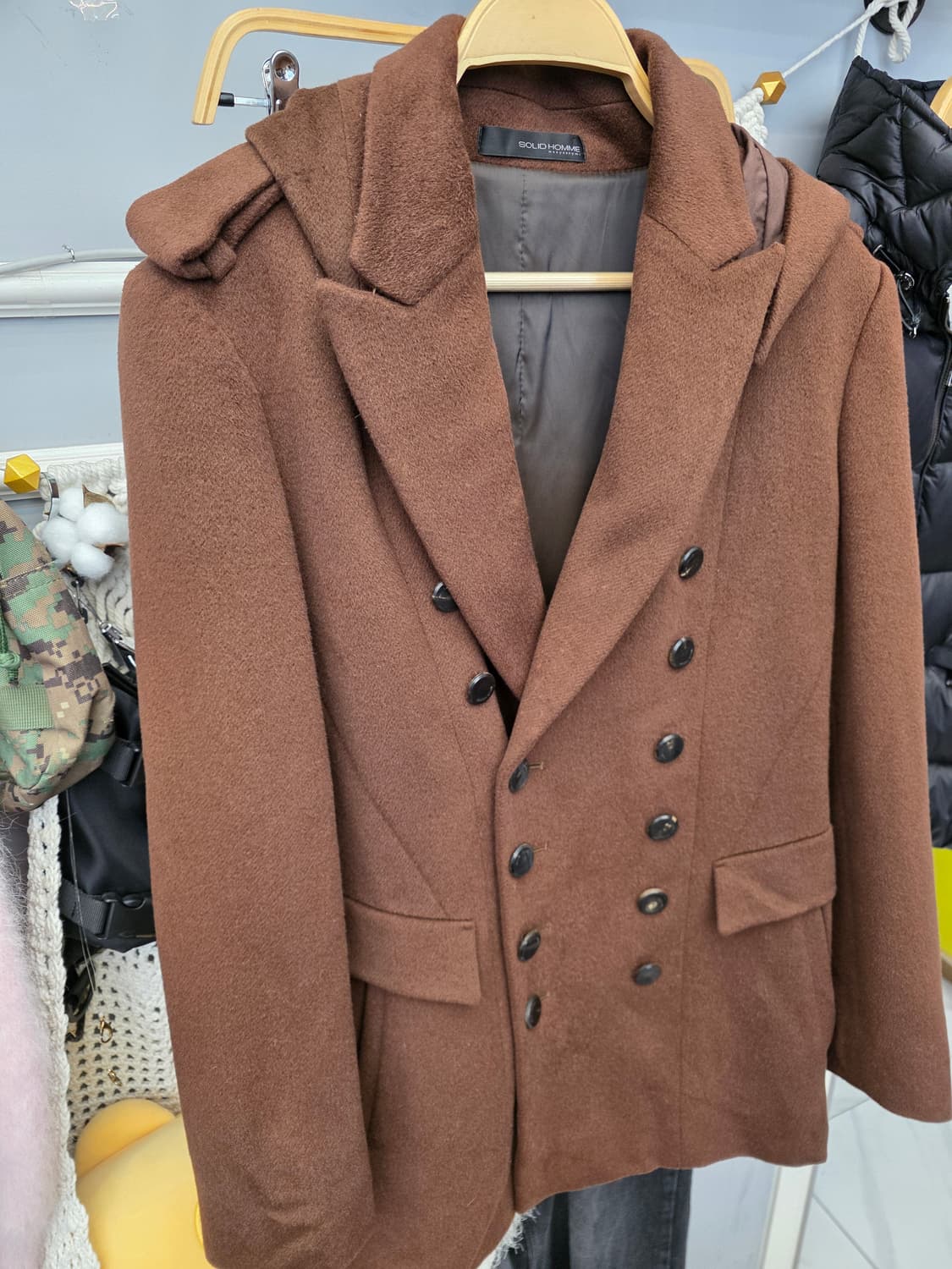 솔리드옴므 우영미 더블 후드 코트 M 상품이미지1