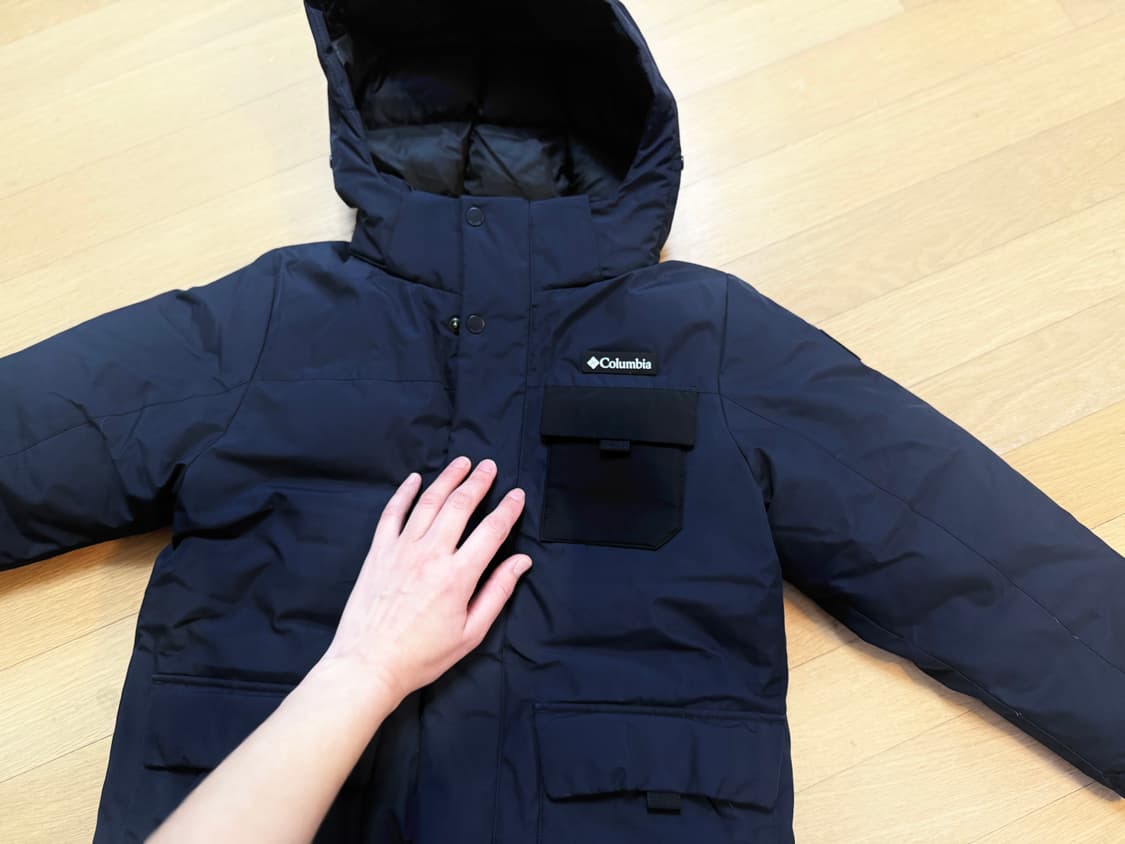 콜럼비아 키즈 구스다운패딩 130사이즈 상품이미지2