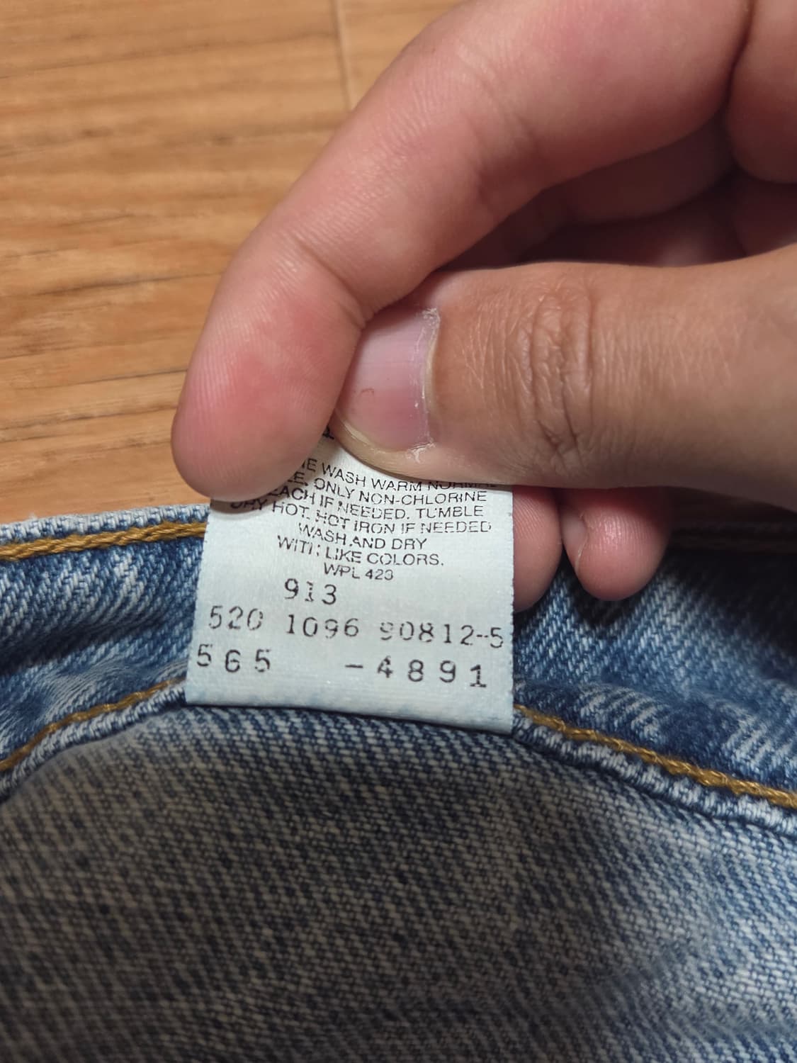 90s 리바이스 565 made in usa 블랭크탭 상품이미지8
