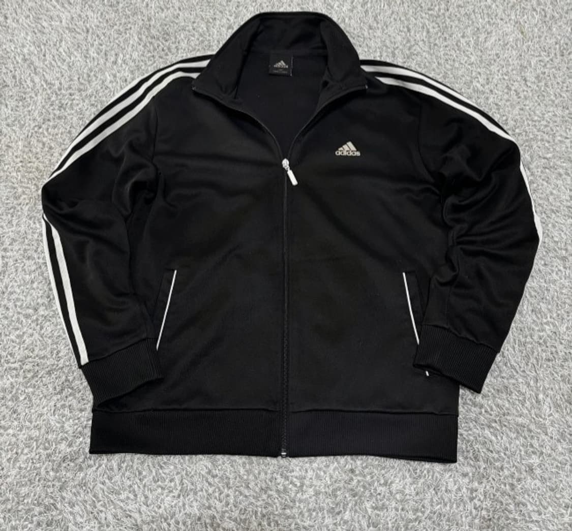 아디다스 블랙 검정 트랙탑 져지집업 100/L 상품이미지1