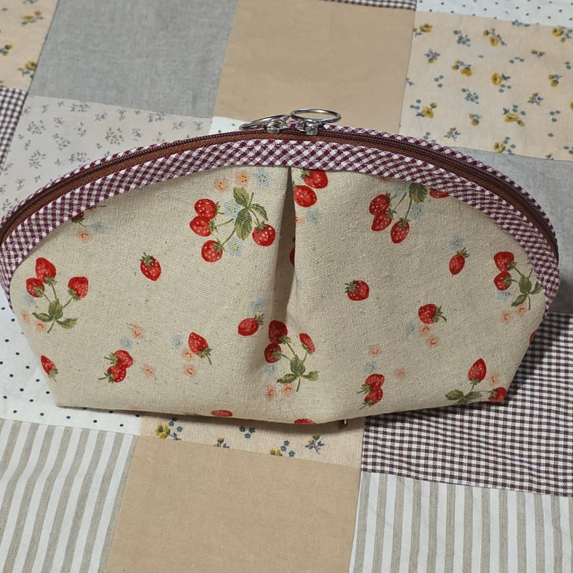 특가 핸드메이드 린넨 딸기 파우치 상품이미지5