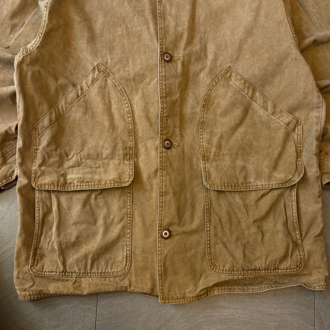 90년대 생산 에디바우어 브라운 헌팅 자켓 상품이미지4