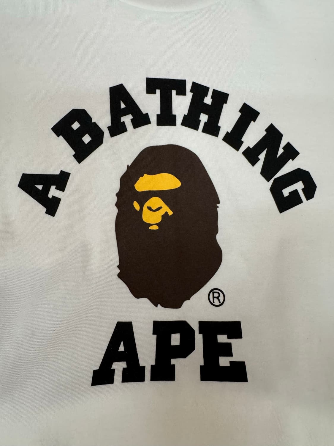 A BATHING APE 베이프 컬리지 로고 반팔 티셔츠 상품이미지6