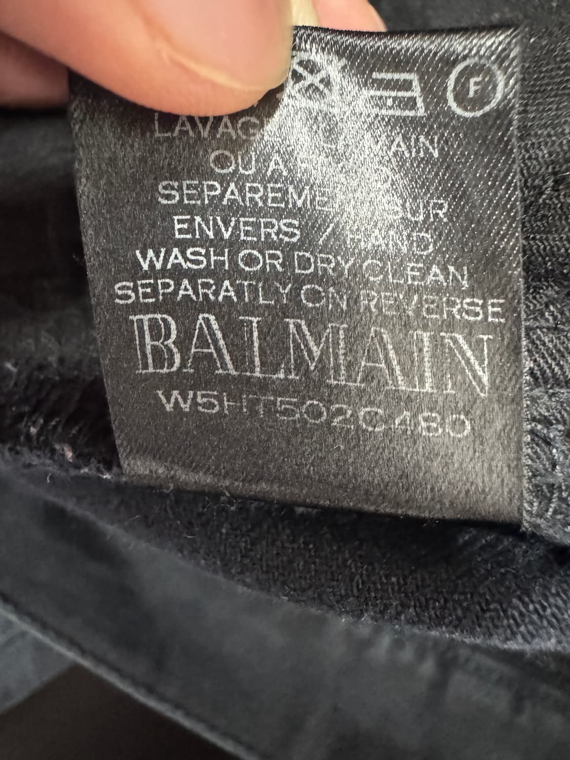 구형 발망 BALMAIN 블랙 바이커진 상품이미지5