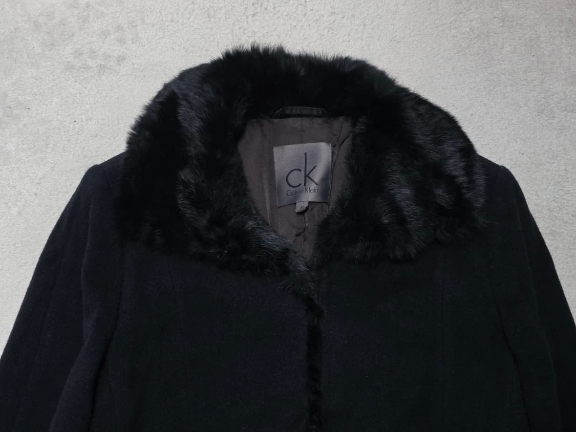 캘빈클라인 앙고라 울 코트 블랙 M 상품이미지4