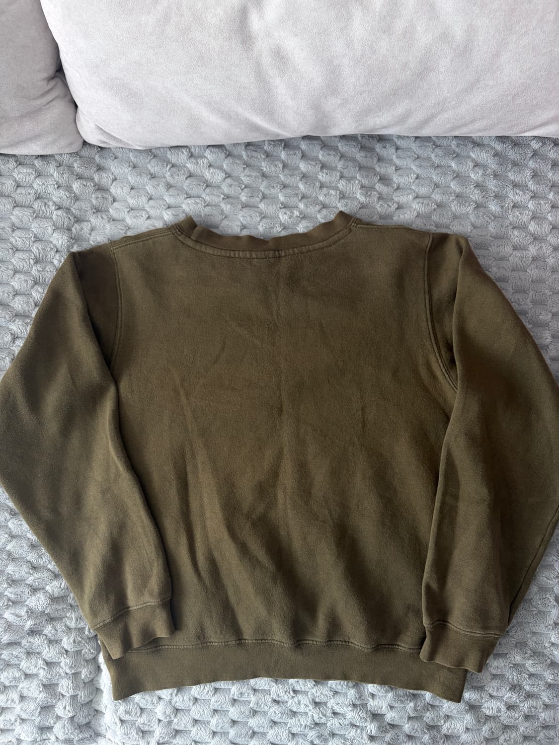 90s 올드 빈티지 스투시 크루넥 맨투맨 카키 M 상품이미지3