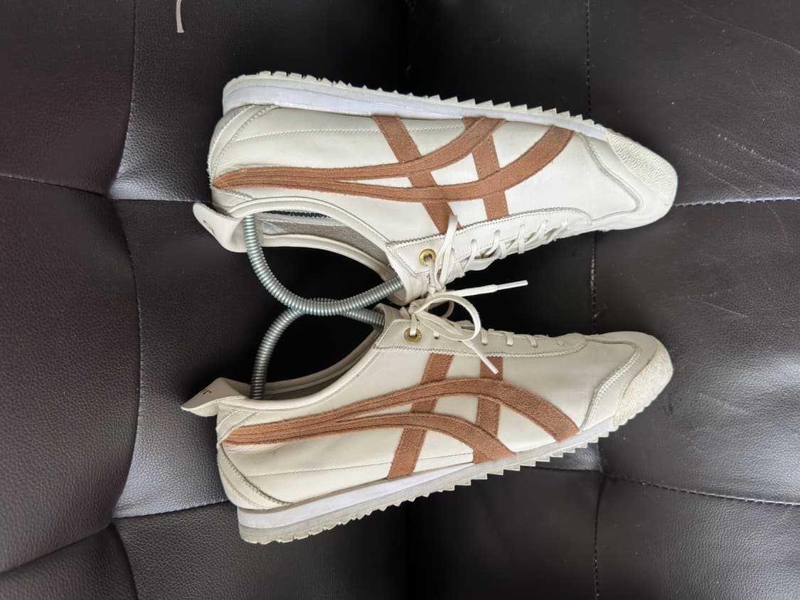 [26.5-270]오니츠카타이거 멕시코66 흰갈 스니커즈 상품이미지1