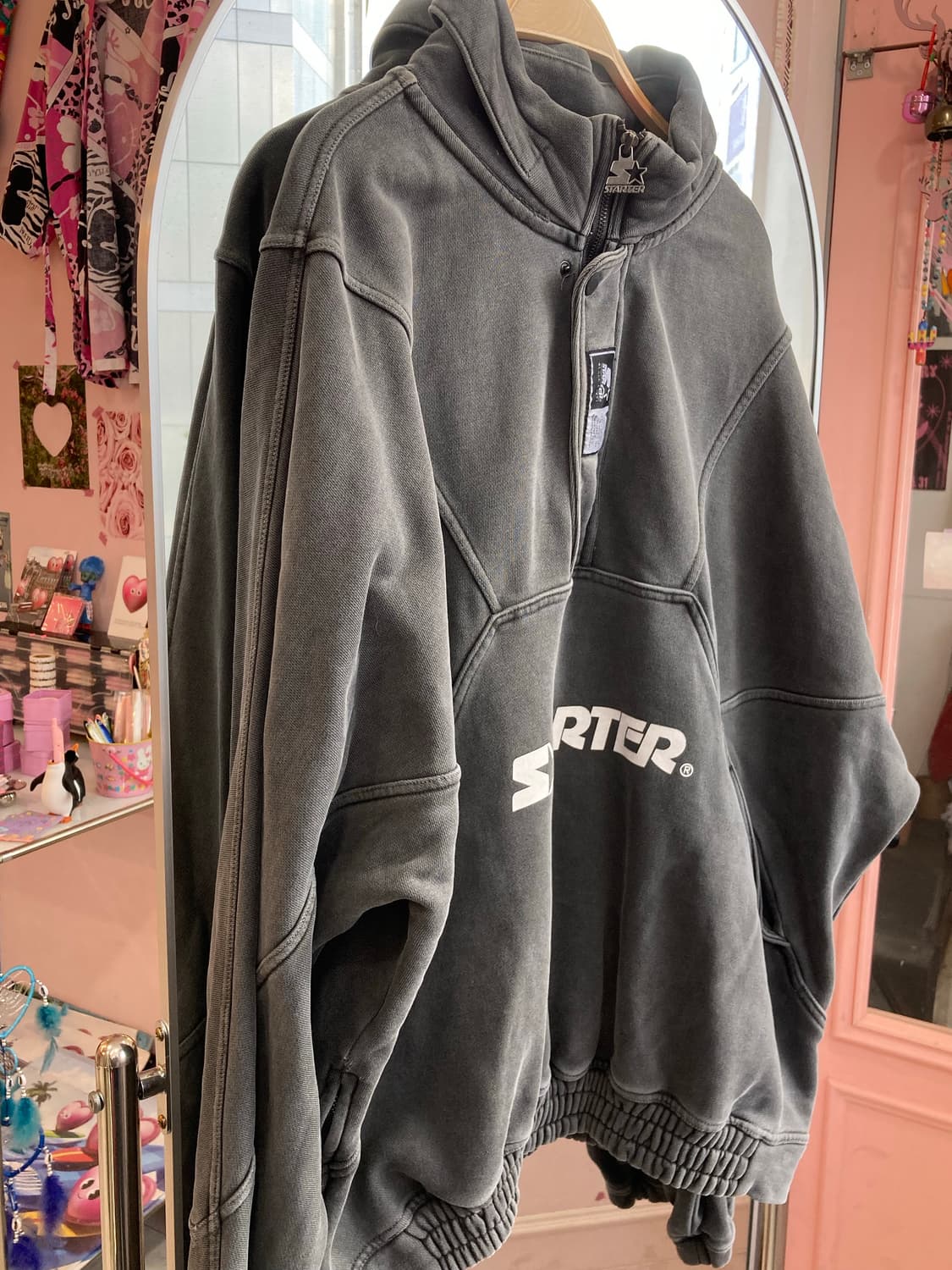 Starter 그레이 아노락 후드 상품이미지3
