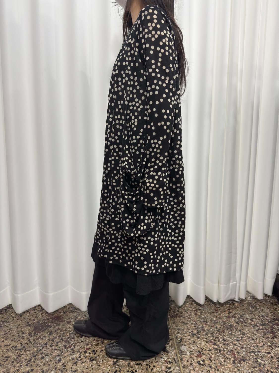 sunao kuwahara dot knit onepiece  상품이미지4
