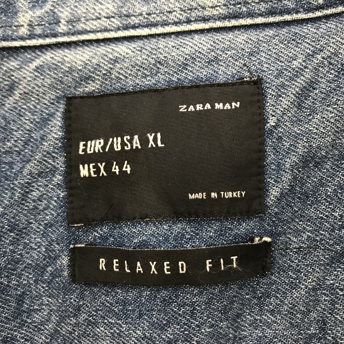 자라 릴렉스핏 데님셔츠자켓 스냅단추 [XL] 상품이미지5