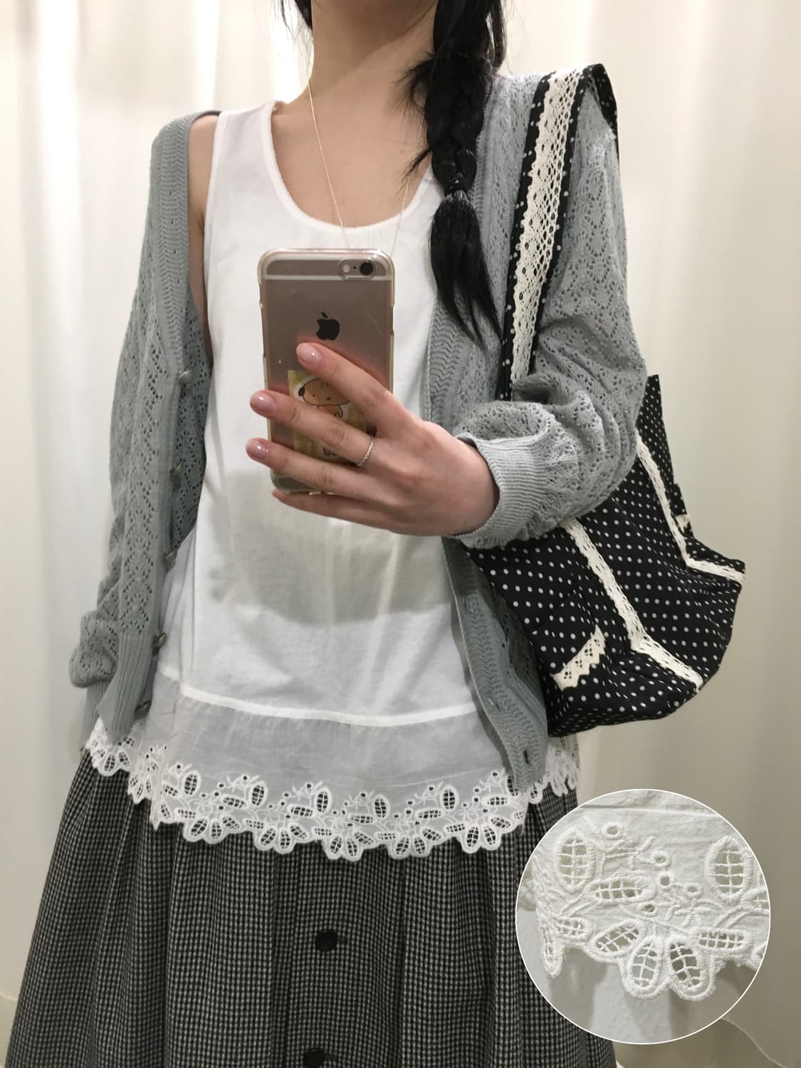 레이스 레이어드 슬리브리스 상품이미지1