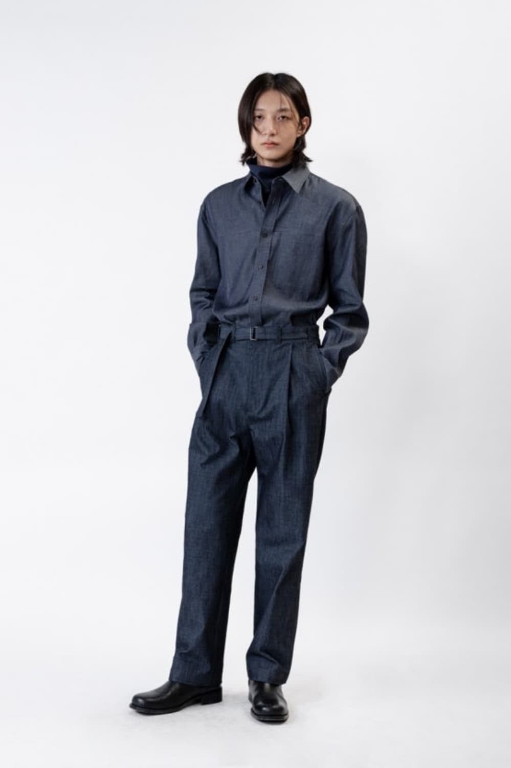 인사일런스 벨티드 데님팬츠  상품이미지1