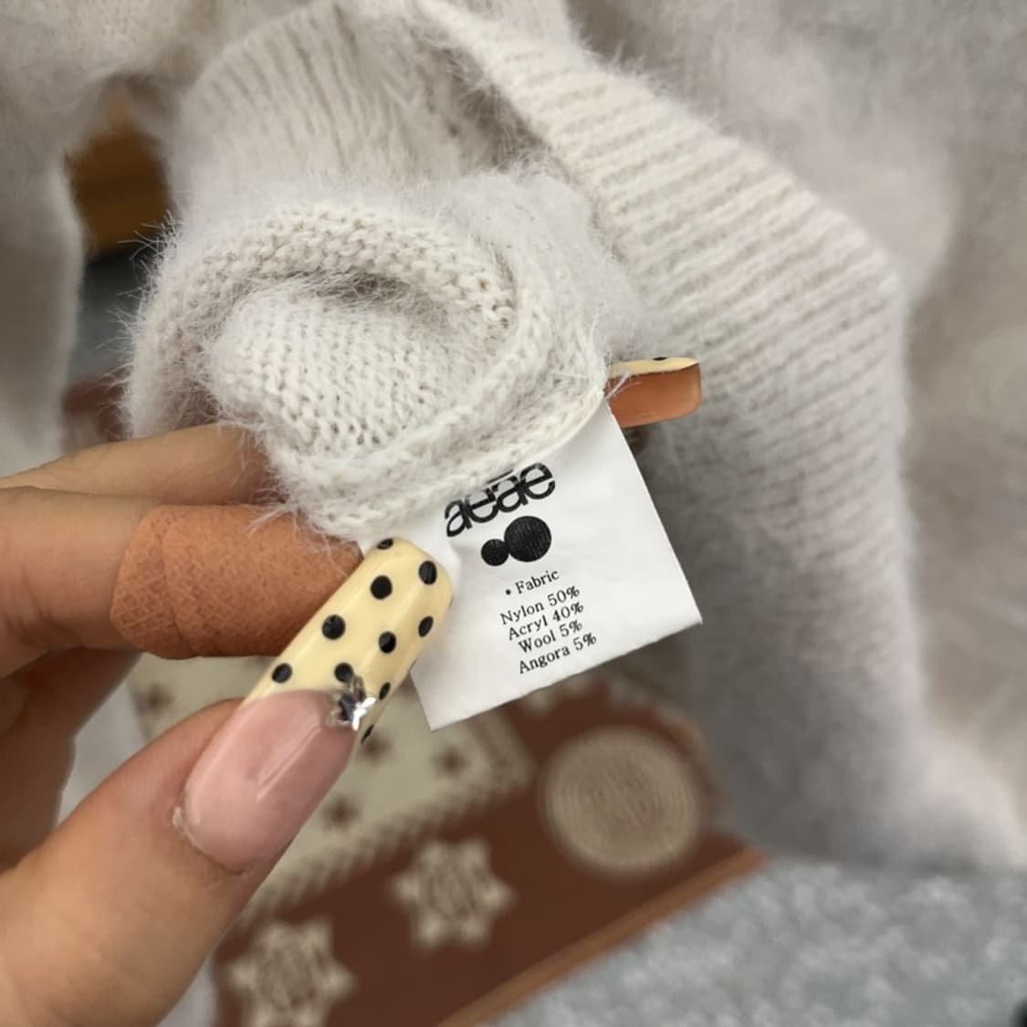 에이이에이이 AEAE 플래쉬드 앙고라 울 니트 스웨터 90 C09895 상품이미지6