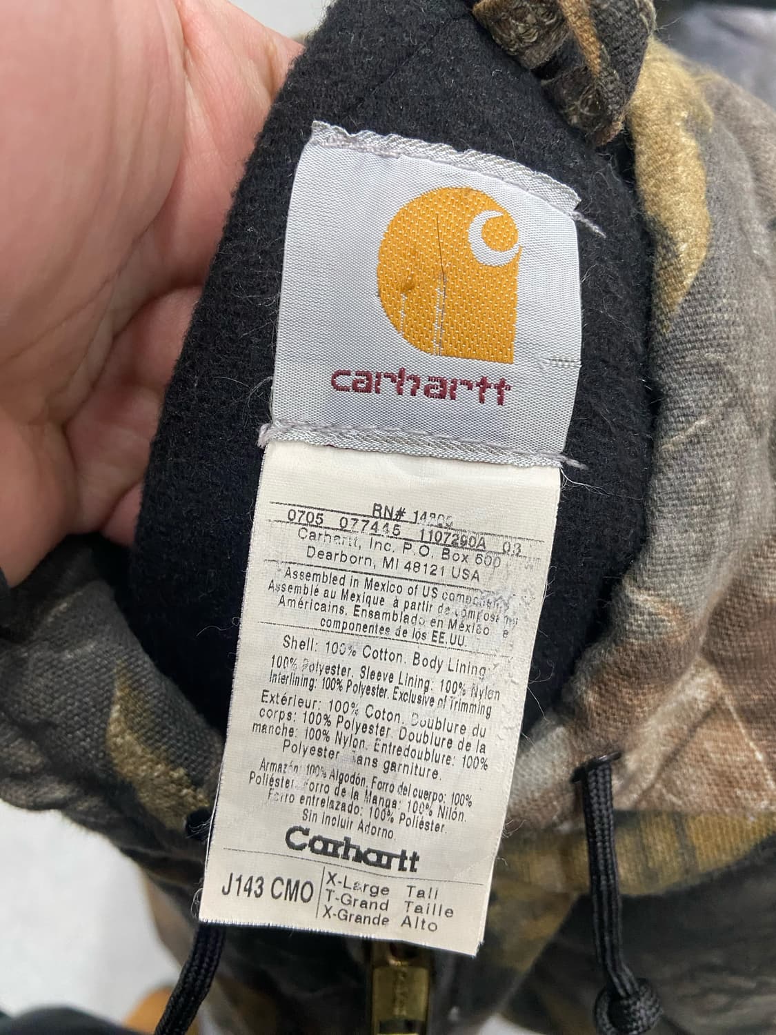 칼하트 리얼트리 덕 액티브 자켓 상품이미지5