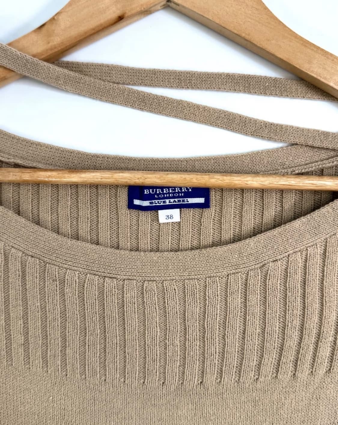 버버리 블루라벨 보트넥 스트랩 포인트 니트 상품이미지2