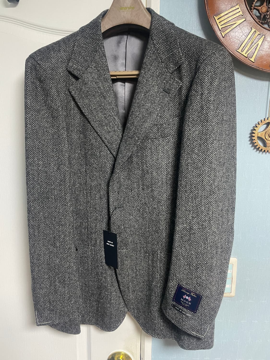 링자켓 라마르쉐 그레이헤링본 트위드 자켓 상품이미지1
