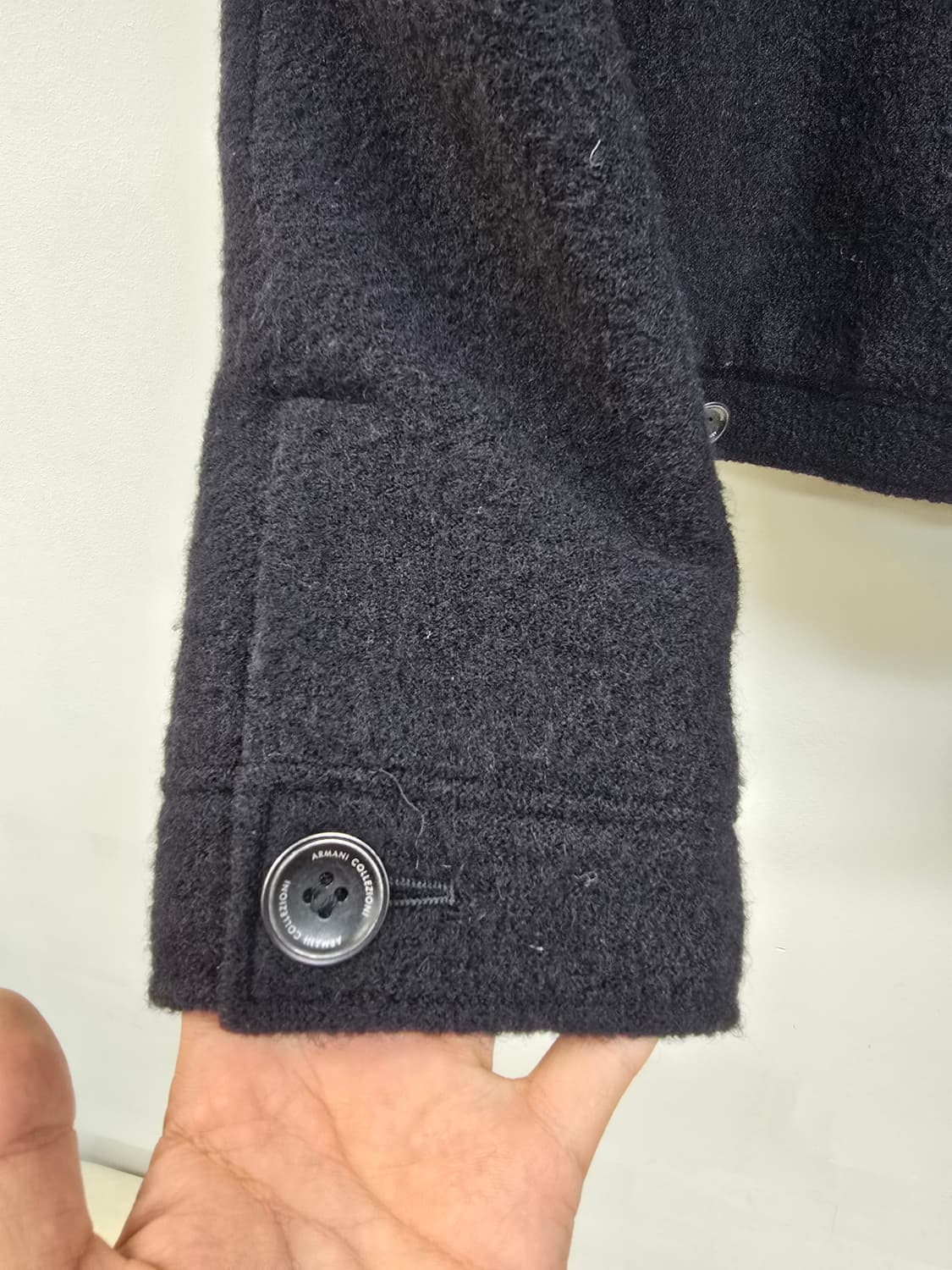 아르마니 꼴레지오니 로고 라나울100% 자켓 상품이미지6