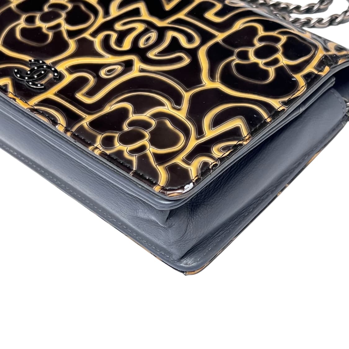 샤넬 블랙 까멜리아 CC 페이턴트 woc. 웍 카멜리아 상품이미지4