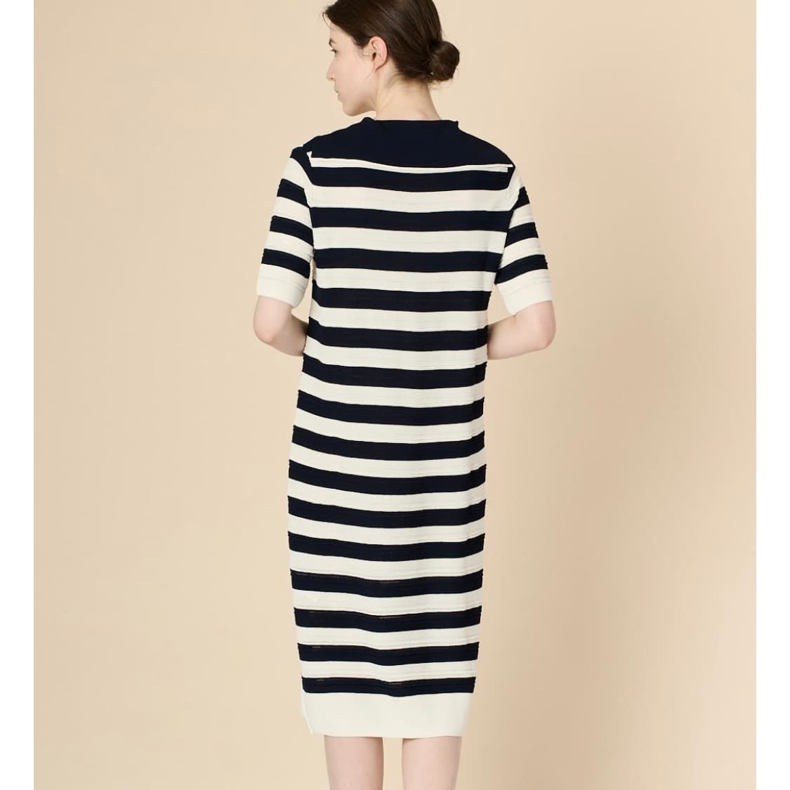 23SS BCBG 세일러카라 스트라이프 니트 원피스 상품이미지4