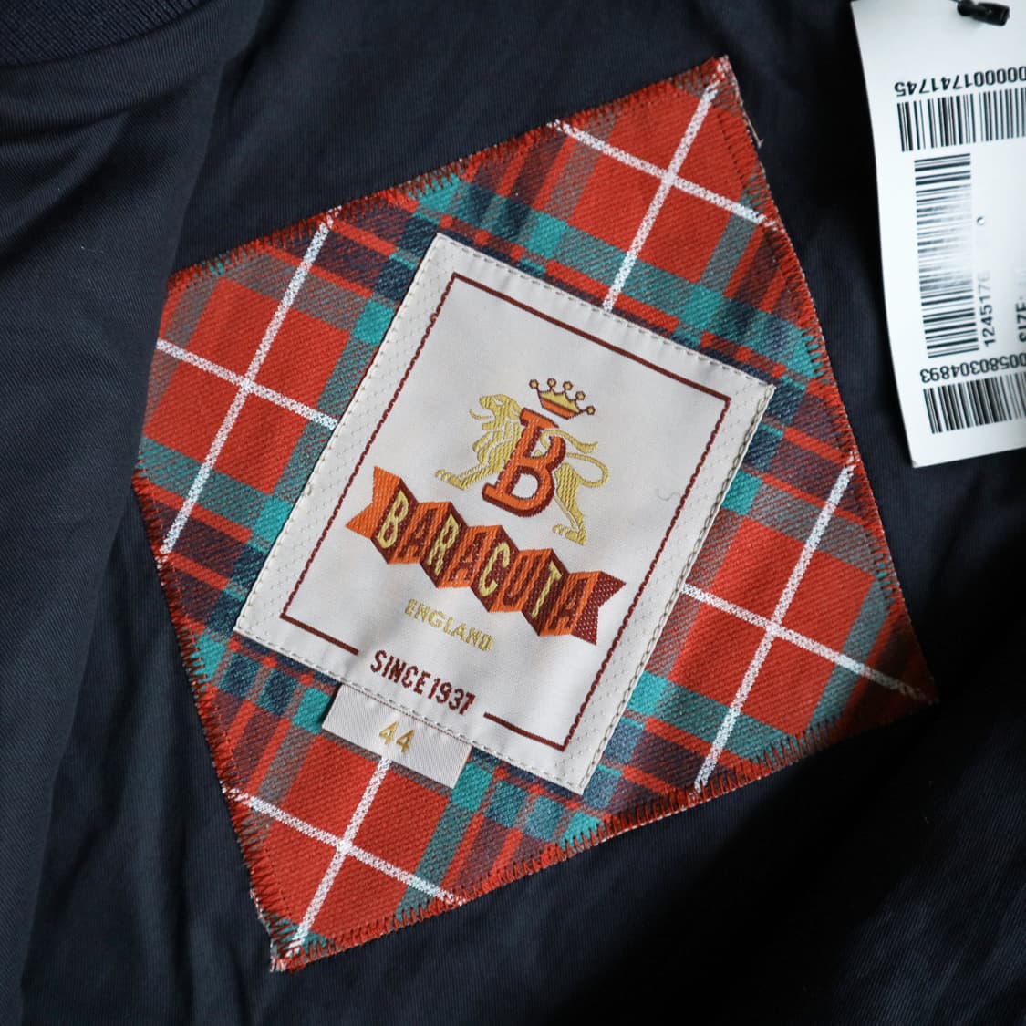 바라쿠타 버진울 트위드 G9해링턴자켓 어센틱핏 44 상품이미지7