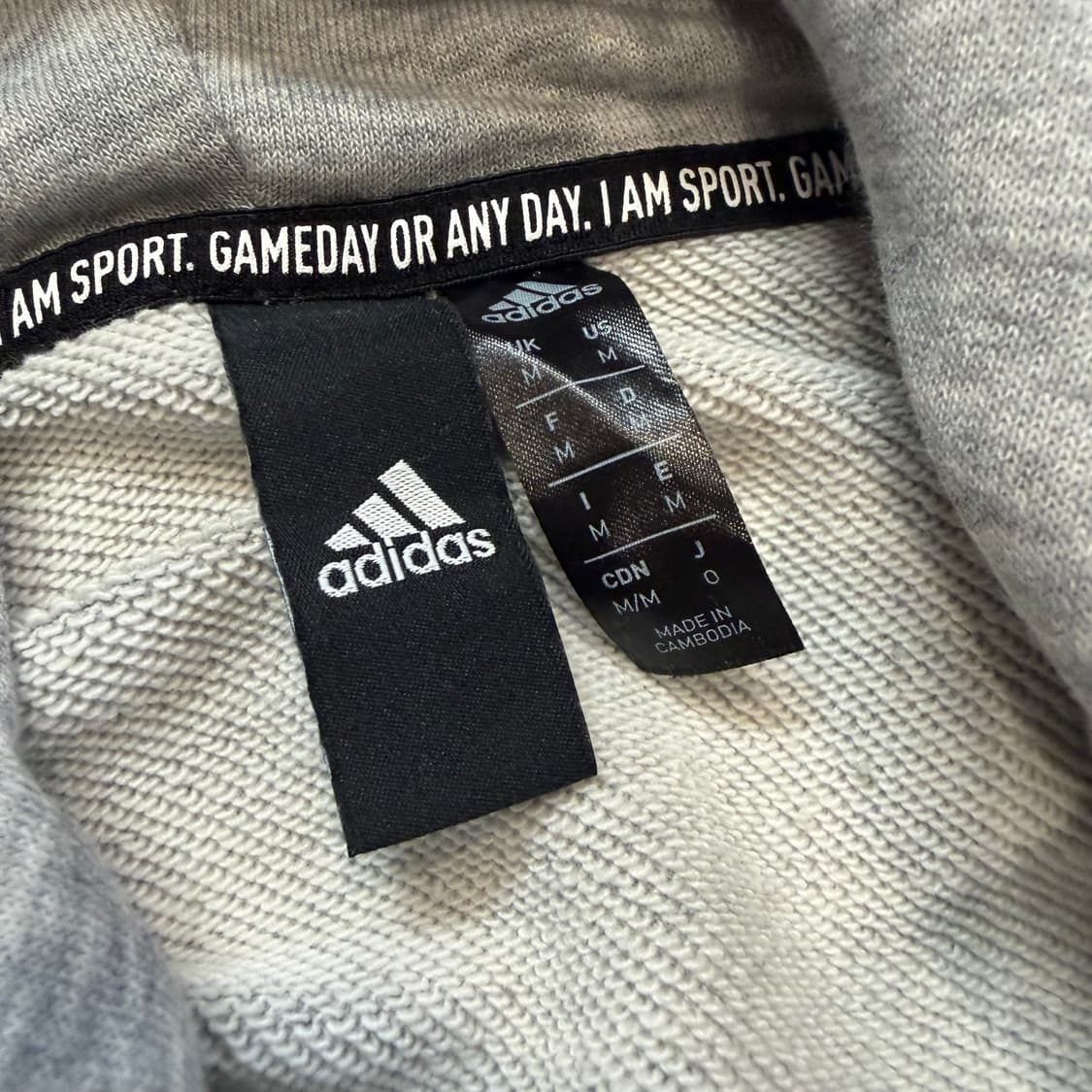 아디다스 그레이 베이직 후드티 상품이미지2