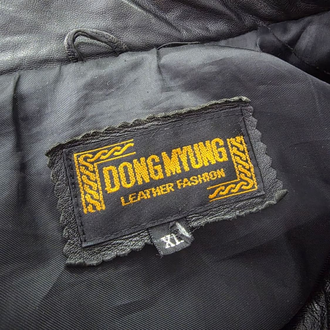 DONGMYUNG 양가죽 블랙 레더자켓 XL 상품이미지5