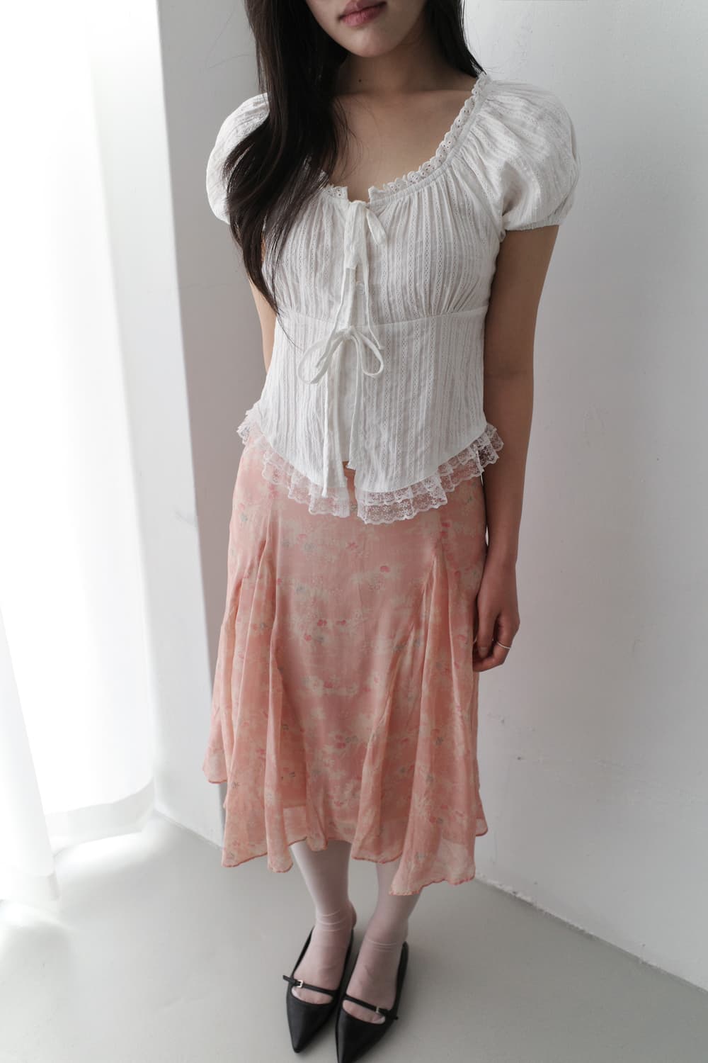 jillstuart) flower tuck skirt 상품이미지3