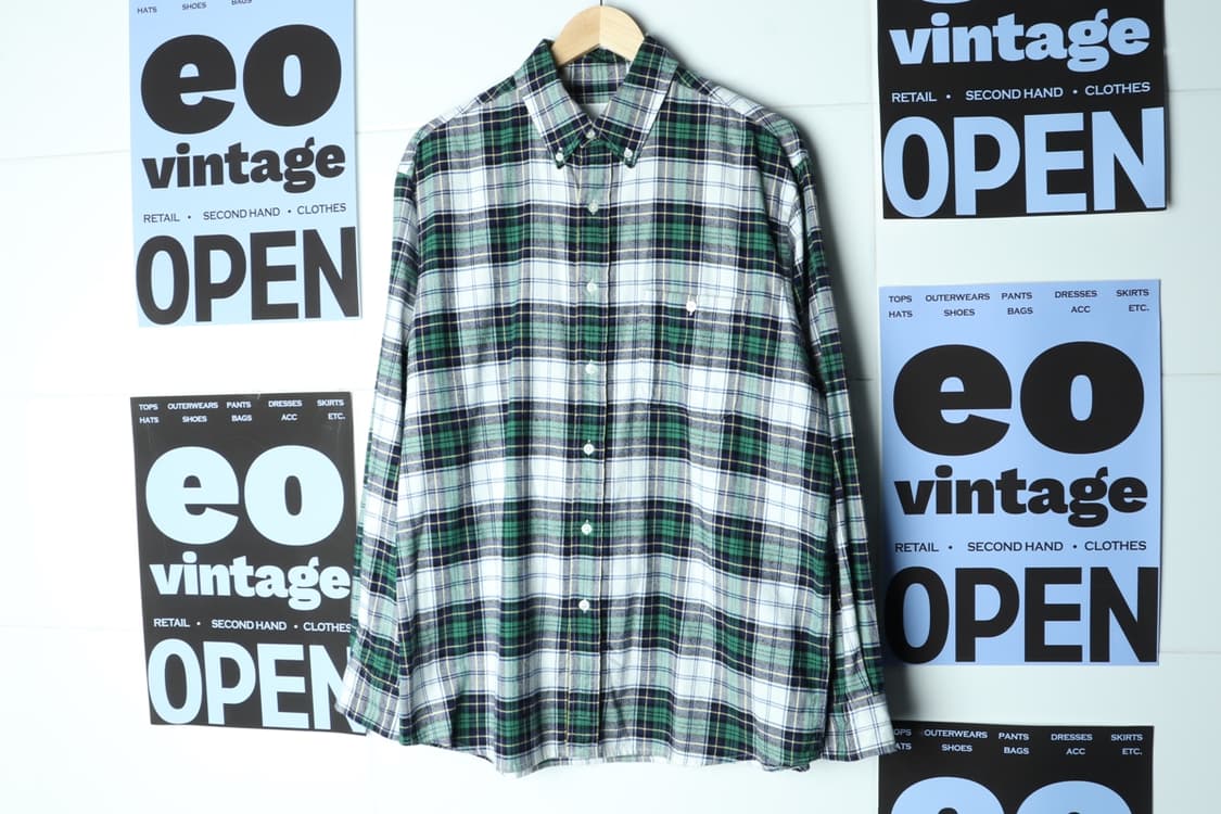 (L-XL) 비바스튜디오 셔츠 남방 타탄체크 아메카지 플란넬-H31287 상품이미지2