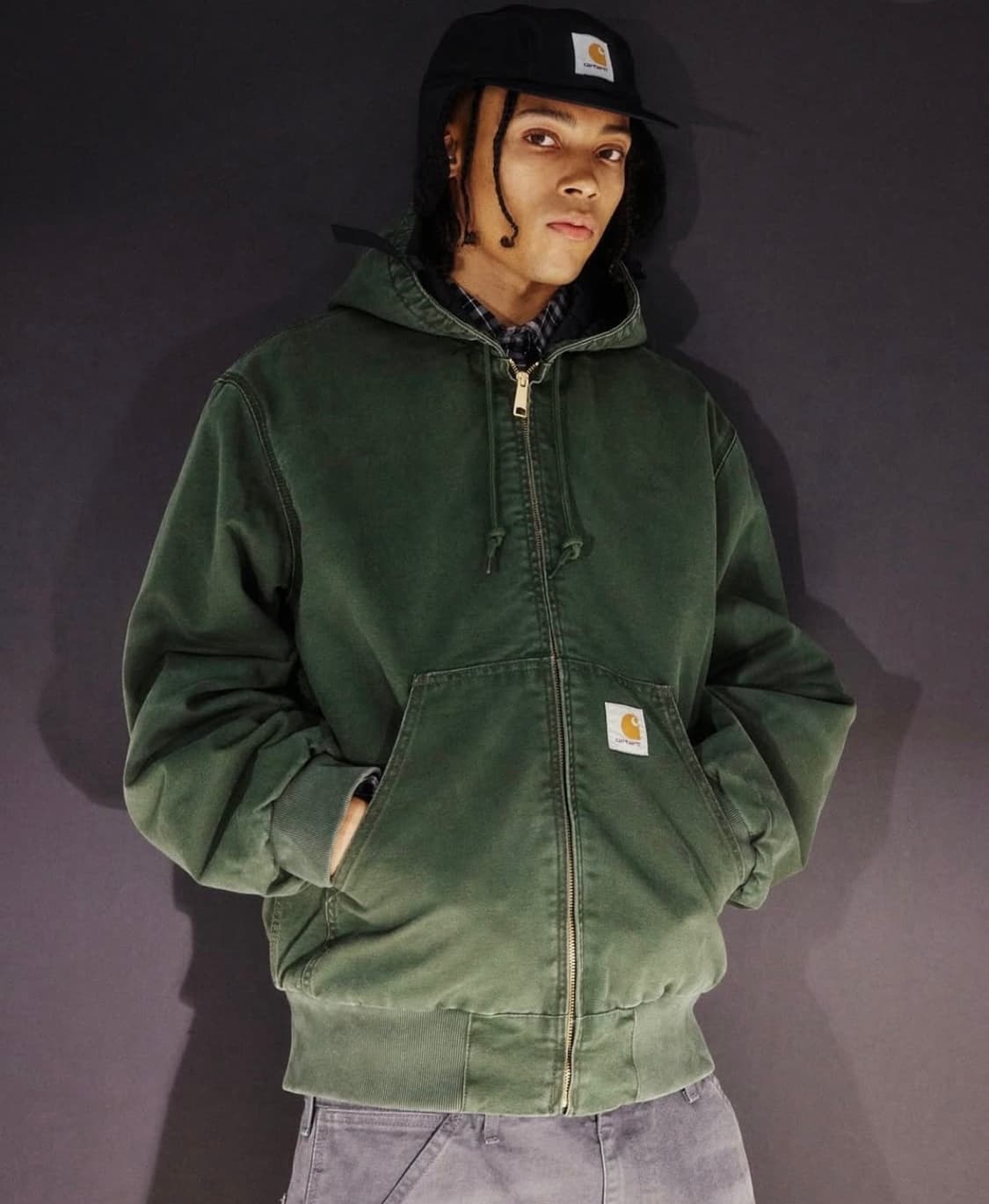 칼하트 액티브자켓 올리브 상품이미지1