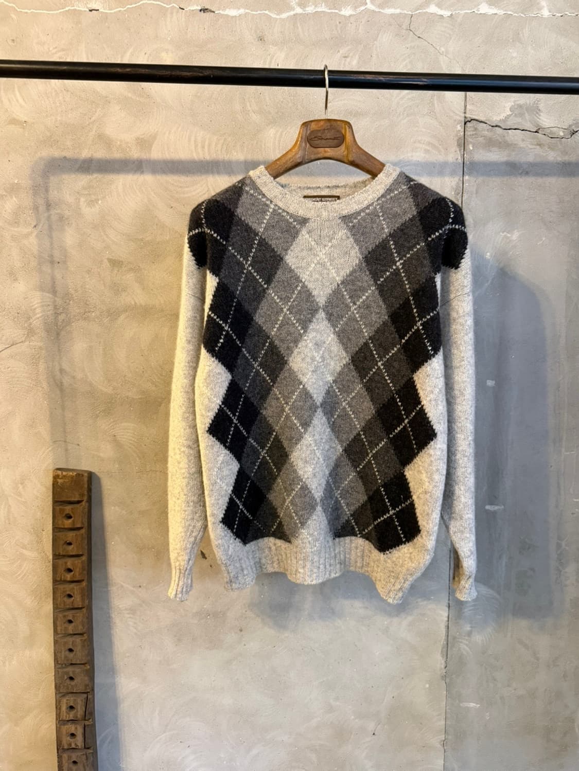 리젠트 스트릿 아가일 니트 슬림100 상품이미지1