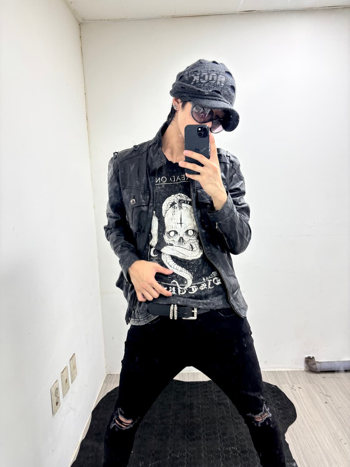 “Vintage” 00’s Skull&Snake Print Washing 상품이미지7