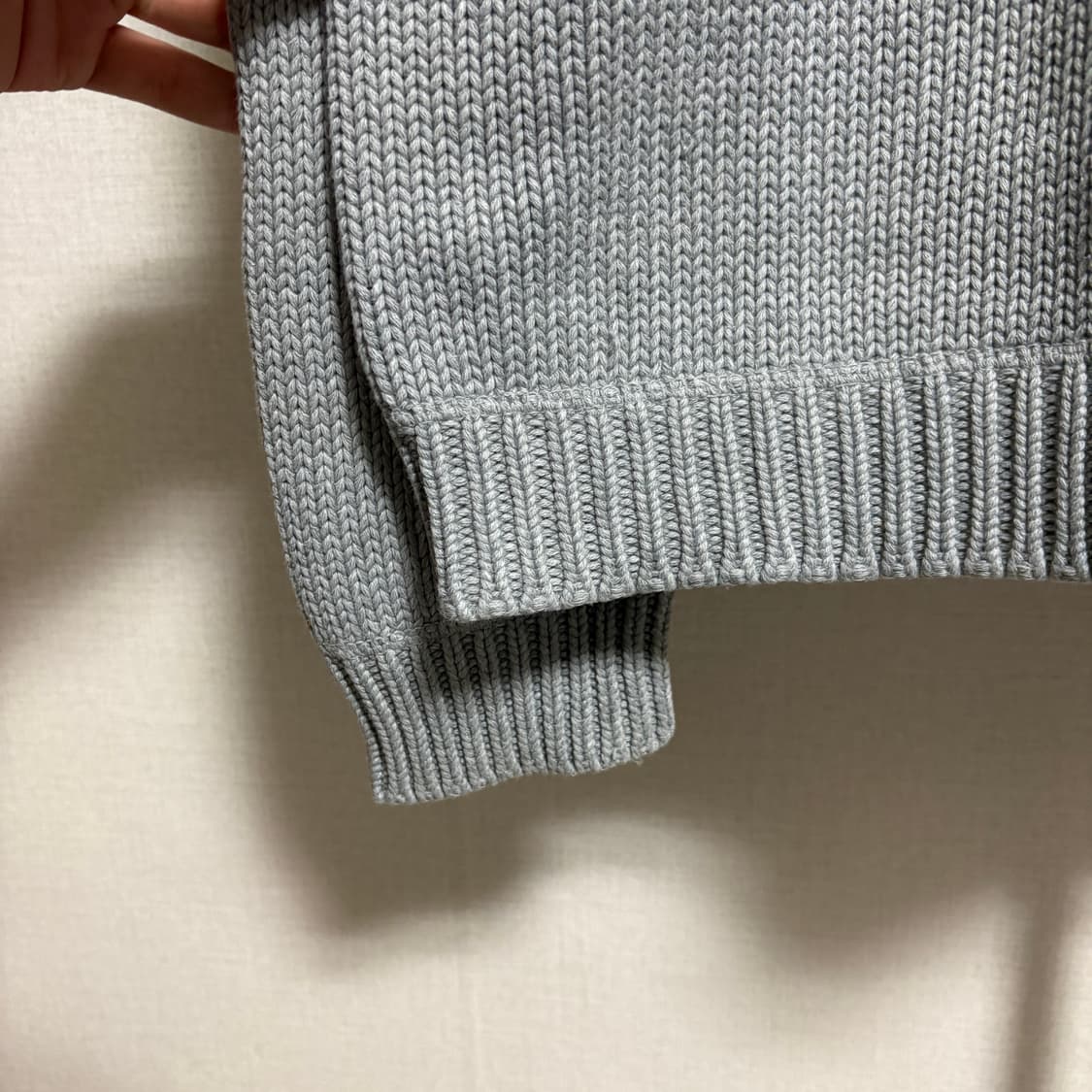 폴로 진스 성조기 코튼 니트 / 그레이, M 상품이미지6