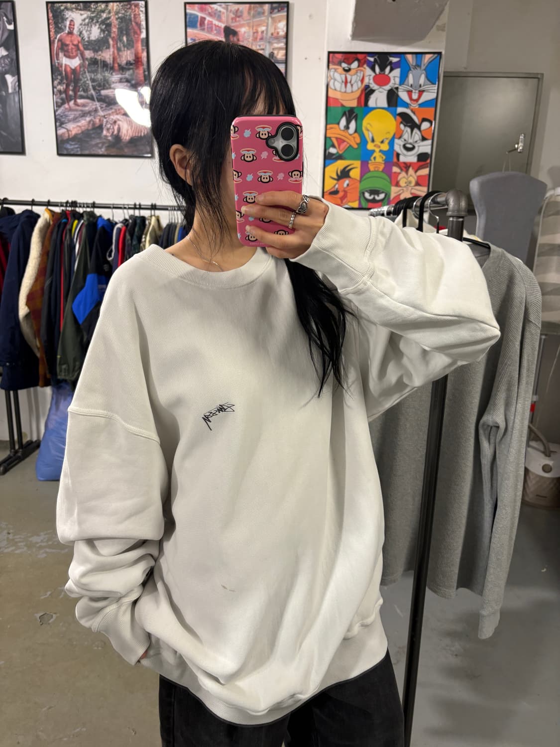 스투시 빅사이즈 맨투맨 상품이미지2