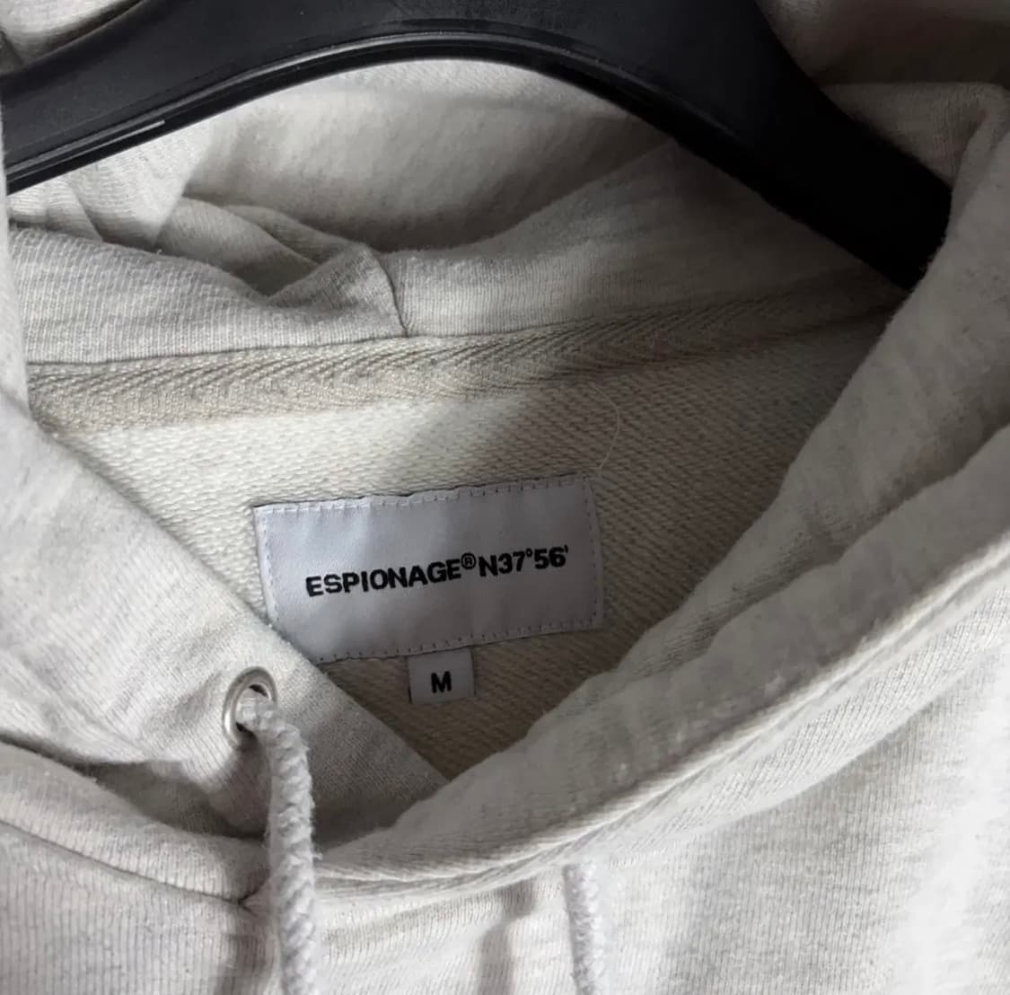 ESPIONAGE 기모 오트밀그레이 후드티(M) 상품이미지5