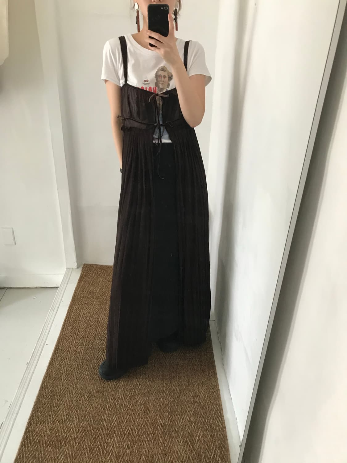 brown sheer dress 상품이미지2