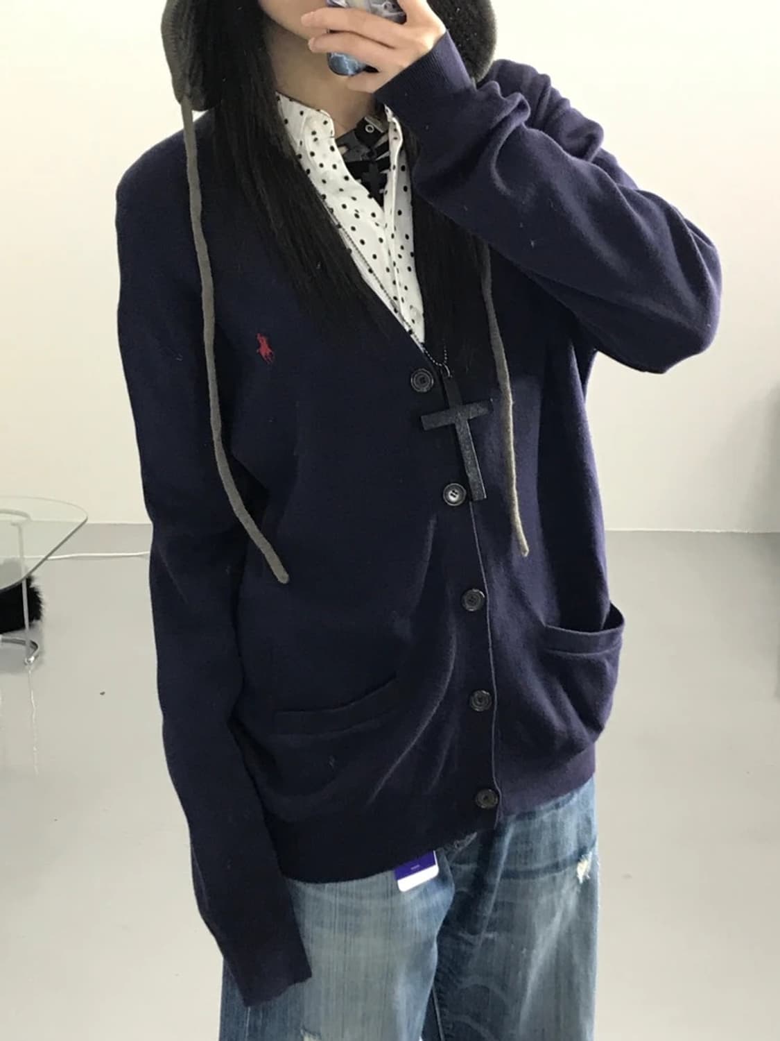 신형 폴로랄프로렌 네이비 가디건 상품이미지2