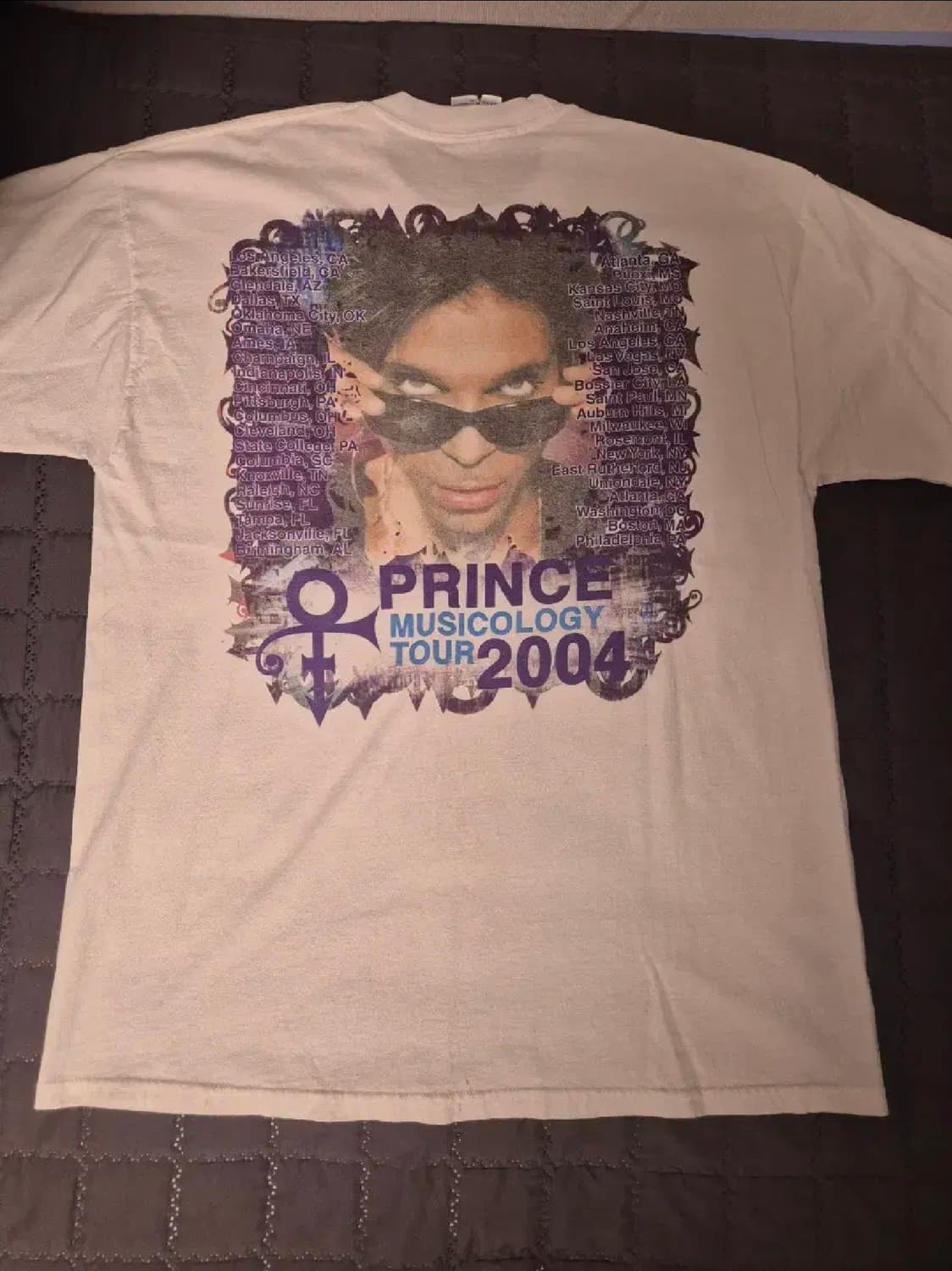 2004s 프린스 MUSICOLOGY 투어 빈티지 밴드티 XL 상품이미지2