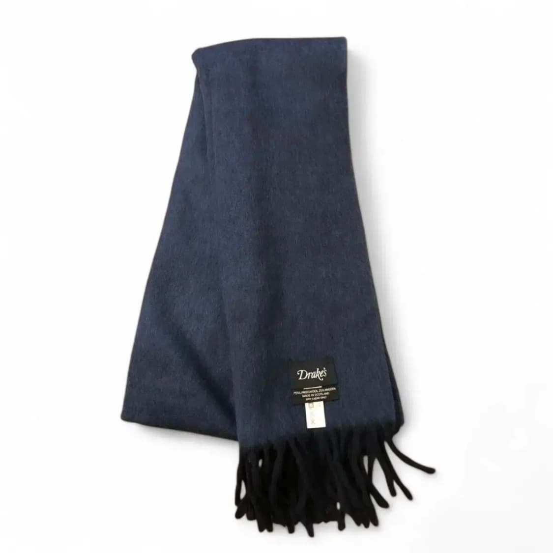 드레익스 앙고라 울 머플러 네이비 미품 상품이미지2