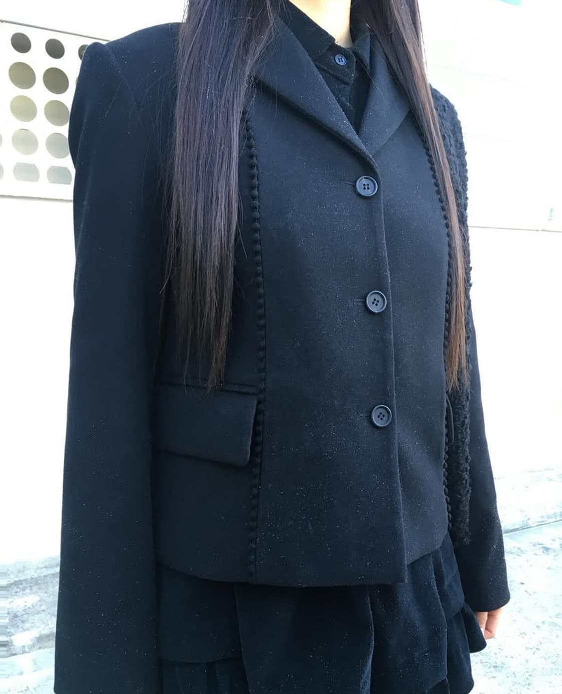 Chemehc 체메씨 보우 자켓 BLACK 상품이미지2