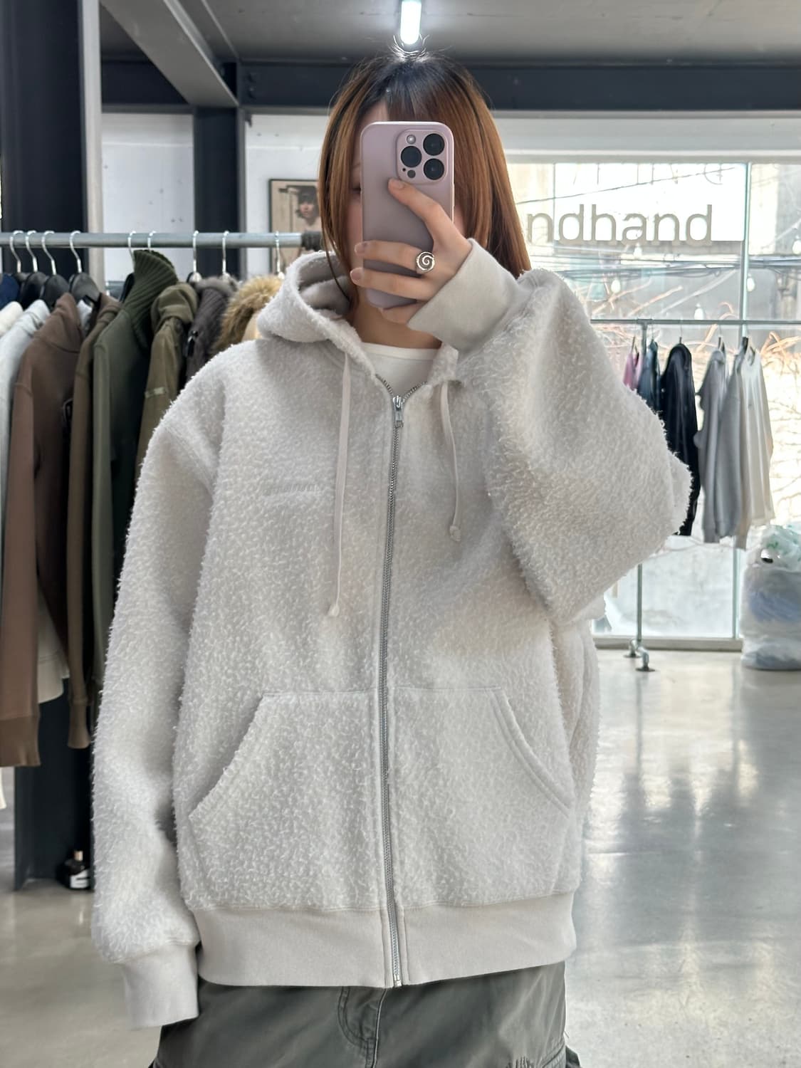 슈프림 24FW 필드 스웻셔츠 후드집업자켓 스톤  상품이미지1