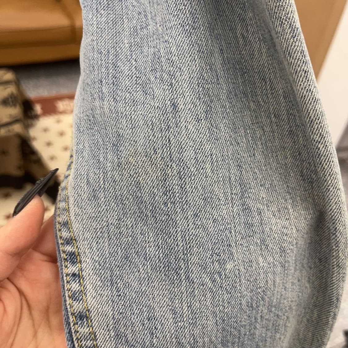 리바이스 빈티지 컨트리 트러커 워싱 연청 데님자켓 L C08584 상품이미지8