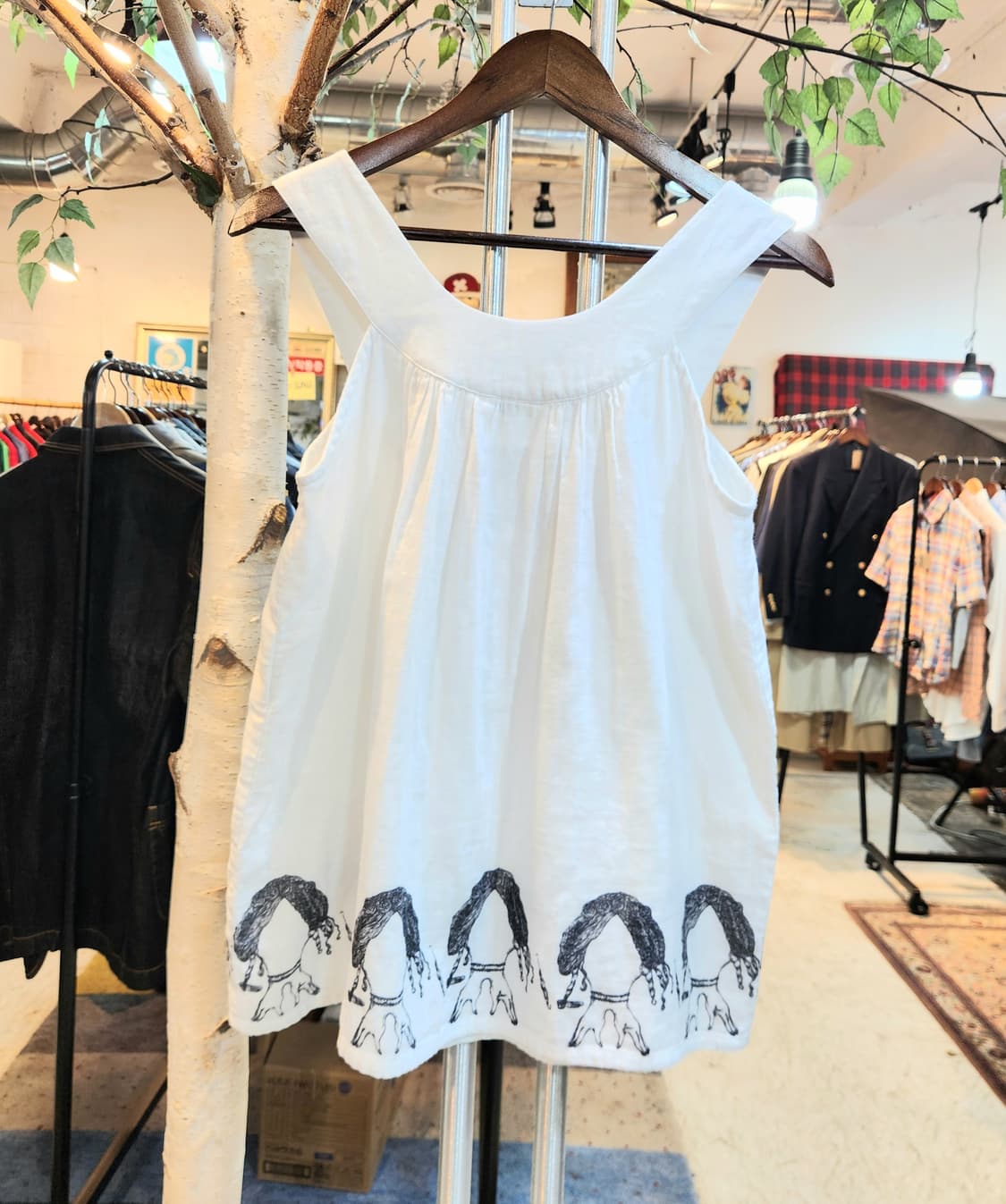 리미 후 by 요지 야마모토 코튼 민소매 탑 상품이미지6