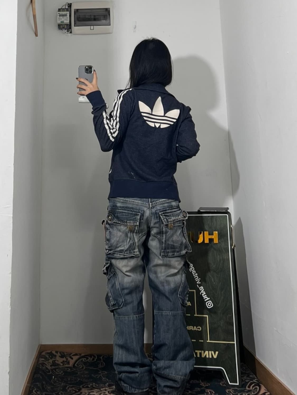 아디다스 흑청 컬러 져지 90 상품이미지4