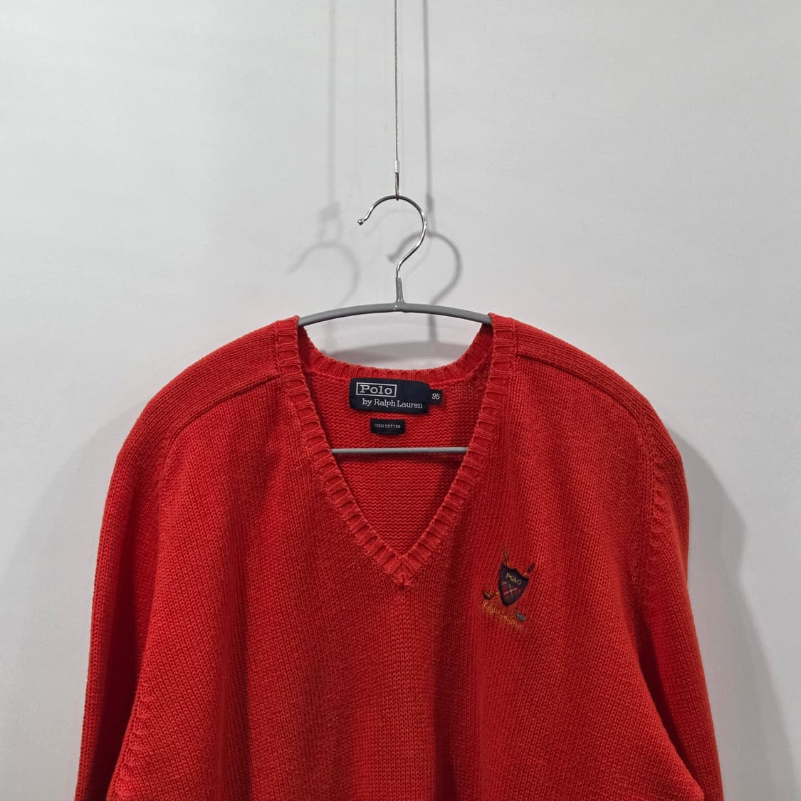 90s 폴로랄프로렌 신한 코튼 브이넥 니트 95 상품이미지2